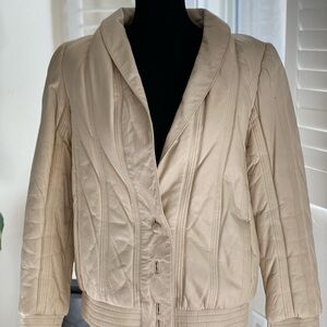 Fendi Vintage- Cream leather Jacket